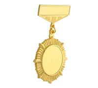 FOYTOKI Insigne Vintage en Alliage de Zinc Or, Médaille de Récompense Légère et Polyvalente pour Hommes, Accessoire Élégant Adapté aux Clubs et Entreprises