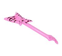 FOYTOKI Instrument Gonflable Rock Star en Pvc Rose Gonflage Rapide et Design Réaliste, Décoration Unique pour Fêtes à Thème Musique des Années 80 et 90 en Intérieur et Extérieur