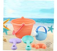 FOYTOKI Jouets de Plage Garçon Fille Plastique Portable Bac Sable et Râteau pour Jeu Extérieur Couleurs Aléatoires Couleur Aléatoire Couleur Aléatoire