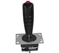 FOYTOKI Joystick de Compétition Analogique pour Simulateur de Vol Micro-interrupteurs Intégrés, Poignée Boule Ergonomique, Accessoire Joystick de Jeu PC Compatible Arcade, Manette de Vol