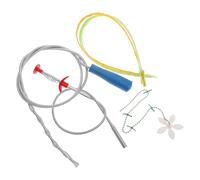 FOYTOKI Kit de Débouchage Canalisation 6 Pièces Bleues, Crochets Flexibles 1 Mètre, Outil de Drainage Souple pour Évier la Cuisine, Salle de Bain, Nettoyeur Cheveux et Résidus