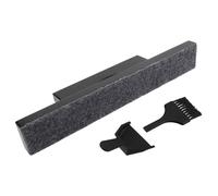 FOYTOKI Kit de Nettoyage Noir, Balai et Pelle, Table de Shuffleboard | Brosse Douce Antirayure, Design Ergonomique, Usage Intérieur ou Extérieur, pour Salles de Jeu et Équipement