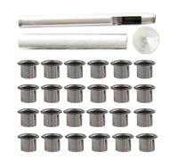 FOYTOKI Kit D'installation D'œillets en Fer pour Maroquinerie avec Outils Robustes, Adapté aux Paquet et Ceintures pour Usage Maison ou Atelier