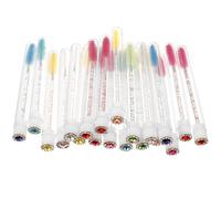 FOYTOKI Kit pour Usage Quotidien et Voyages 20 Pièces Tubes Vides avec Brosses à en Fibre Synthétique, Application et Design Transparent Plusieurs styles pour Mascara Plusieurs styles