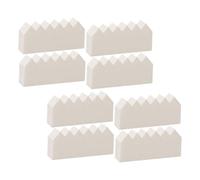 FOYTOKI Lingettes Cosmétiques Jetables 100 Pcs Mini Houppette En Latex Synthétique Beige, Surface Lisse Pentagone, Outils De Maquillage Pour Visage Et Poudre