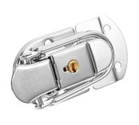 FOYTOKI Loquet de Verrouillage n Fer pour Valise et Boîte à Bijoux, Petit Cadenas à Bascule, Serrure à Grille à 2 Trous, Protection Bagages, Usage Voyage, Boucle Miniature