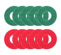 FOYTOKI Lot de 10 Rondelles en Plastique pour Protection Bornes de Batterie Voiture, Cales Étanches Anti-fuite Liquide, Accessoires Solide pour Bornes Plomb Acid, Usage Automobile