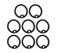 FOYTOKI Lot de 12 Plaque d'identification Silencieux pour Chiens en Silicone, Cercle du Silence des Chiens, Ronds, Réduction du Bruit, Ajustement serré, Pet Supplies