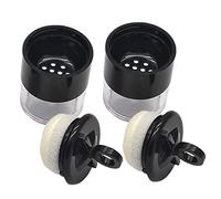 FOYTOKI Lot De 2 Boîtes De Poudre Vide 5 g Avec Houppette Intégrée, Récipient Cosmétique Portable Compact, Usage Maquillage Quotidien Et Voyage, Couleur Transparente