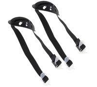 FOYTOKI Lot de 2 Jugulaires de Casque Rigide Universelles Noires Sangle Réglable et Chaîne de Protection pour Mentonnière de Casque de Sécurité, Accessoires Professionnels pour Chantier