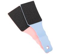 FOYTOKI Lot de 2 Limes à Pieds Double Face en Ps, Outil Portatif pour Exfoliation et Élimination Peau Morte, Gain de Place et Soin des Pieds