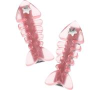 FOYTOKI Lot de 2 Pinces à Cheveux Forme Arête de Poisson en Métal Rose, Maintien Sécurisé et Style Mignon pour Femmes Quotidien