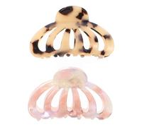 FOYTOKI Lot de 2 pinces à mâchoires en feuille d'acétate, style charmant, maintien non glissant, pour usage quotidien et fêtes entre amies