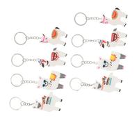 FOYTOKI Lot de 24 Porte-clés Alpaga Mignons en Pvc et Époxy, Accessoires Multifonctions pour Clés Pendentifs Adorables, pour Paquet et Cartables