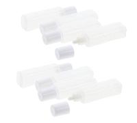FOYTOKI Lot De 25 Mini Bouteilles De Voyage 30ml En Pp Bouchon Étanche Pour Solution Liquide Lentilles De Contact Usage Portable Bagage Paquet à Main