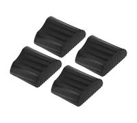 FOYTOKI Lot de 4 Protections Antidérapantes en Caoutchouc pour Pieds d'Échelle Patins de Repos d-Type Noirs 25X43 CM Accessoires de Sécurité pour Échelle Domestique et Industrielle