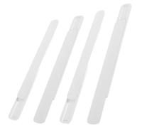 FOYTOKI Lot de 4 Rails Coulissants Adhésifs Blancs pour Tiroirs Guides de Tiroir Multi-Usages Glissières de Meubles Pratiques Cuisine Chambre et Bureau Installation sans Outil