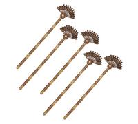 FOYTOKI Lot De 5 Épingles à Cheveux En Alliage D'éventail 158x42 Mm Couleur Bronze Rétro Fête Cérémonie Vintage Accessoires Cheveux