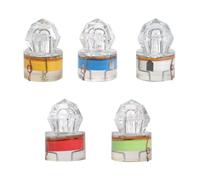 FOYTOKI Lot de 5 Lampes de Pêche LED sous-Marines de Diamant, Lumière sous-Marine Multicolore, Étanches Jusqu'à 1000m, pour Pêche Nocturne en Mer, Lac et Rivière