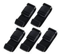 FOYTOKI Lot de 5 Sangles de Voyage pour Bagages avec Boucle Réglable en PP, Ceintures de Valise Solides, Légères et Faciles à Utiliser pour Sécuriser Vos Paquet