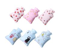 FOYTOKI Lot de 6 Petites Bouillottes en Pvc à Bouillotte Housse Douce pour Isolation et Soulagement des Douleurs pour Thanksgiving et Nouvel An