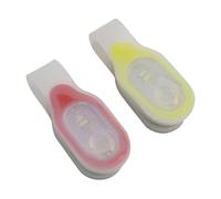 FOYTOKI Lumière LED de Sécurité Rouge Magnétique pour Course et Vélo | ABS Léger, Fixation Sûre, Visibilité Nocturne, pour Gilet Réfléchissant, Randonnée et Usage Extérieur