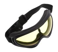 FOYTOKI Lunettes de Cyclisme de Protection Extérieur Ansi Z87. Jaune | Protection Uv400, Monture Fermée Mousse Interne, Ventilation Latérale, Compatible Casque, Anti-rayures