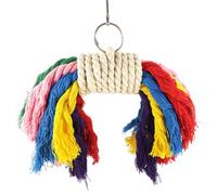FOYTOKI Mâcher Encourage Perroquet et pour de Facile Coton Colorée Corde l'exercice à Installer la Cage Plusieurs Styles des Grands Oiseaux Aras Gris D'afrique Plusieurs Styles