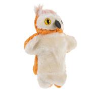 FOYTOKI Marionnette à Main Hibou en Peluche Douce et Lavable, Créatif pour Raconter des Histoires, Marionnette D’Animal de Dessin Animé pour Garçon et Filles et Adultes, Jeu de Rôle