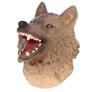 FOYTOKI Marionnette Animale Vinyle Jouet Éducatif Interactif pour Garçon Fille Modèle Réaliste De Loup des pour Jeux De Rôle Et Éducation Scientifique