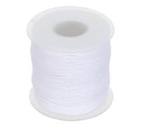 FOYTOKI Mèche de Bougie Ronde en Coton, Bobine 200 Pieds pour Fabrication | Bougies Parfumées D’aromathérapie, Compatible Cire de Soja et Huile Végétale, Lumière Régulière, Blanc