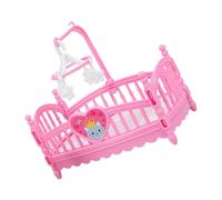 FOYTOKI Mini de Carton Berceau pour Maison de Accessoires de Chambre Miniature Jeu Éducatif