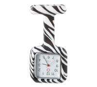 FOYTOKI Montre Quartz Silicone pour Infirmière Décorative et Pratique avec Chiffres Arabes Montre Facile à Lire pour Adolescents et