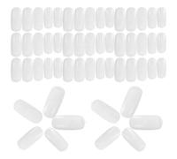 FOYTOKI Nail Tips 100 Pieces ABS White for Nail Art Practice and Accessories Suitable for Manicure Display