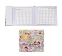 FOYTOKI Nuancier de Manucure 120 Couleurs en Papier Compartiments pour Vernis Gel et Rangement des Tips, Pratique et Chic pour L'art des Ongles
