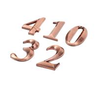 FOYTOKI Numéro de Porte Adhésif en Résine Abs Or 5cm pour Chambres D'hôtel et Maisons, Autocollant Solide pour Identification et Adresse