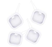 FOYTOKI Organisateur de 4pcs Boîtes de Rangement en Plastique Blanc pour Accessoires Cheveux et Bijoux, Multifonction, Gain de Place, Peut être Suspendu ou Posé sur Bureau