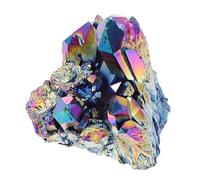 FOYTOKI Ornement Cristal Électroplaté Amas De Cristaux Arc-ciel Pour Feng Shui Décoration De Bureau Et Maison Élégant Et Résistant