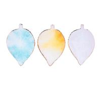 FOYTOKI Palette de Nail Art Créative 3pcs en Résine et Tranche D'agate, Plateau de Mélange Unique Facile à Nettoyer pour Maquillage Cosmétique et Peintres Professionnels