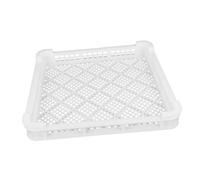 FOYTOKI Panier De Congélation Pour Fruits De Mer Léger En Plastique, Plateau Individuel 370x350x60 Mm, Panier Creux De Séchage à L'air Pour Chambre Froide, Usage Professionnel Longue Durée