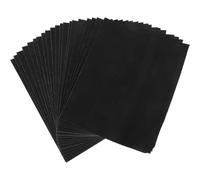 FOYTOKI Papier de Verre Humide et Sec Anti-enroulement et Anti-déchirure 20 Pièces Feuilles Abrasives Imperméables en Papier Noir, Usage Répété Finition Bois pour Plastique et Métal