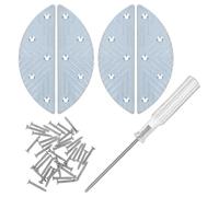 FOYTOKI Patch anti-usure pour talon en fer argenté, coussinets antidérapants pour talons, remplacement de la semelle, renfort talon pour chaussures et boots, réparation de semelles de