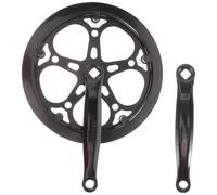 FOYTOKI Pédalier de Vélo Mono-Vitesse 170 MM en Fer Plateau Unique 52 Dents Pédalier Creux Compatible VTT et Vélo de Route Accessoire Remplacement Robuste et Léger