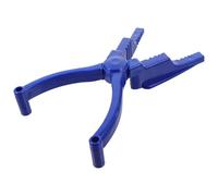 FOYTOKI Pince à Clous en Plastique Bleu Poignée Ergonomique, Guide de Protection des Doigts pour Marteau, Outil Facile à Utiliser pour Divers Projets et Kit D'outils