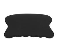 FOYTOKI Planche de Gua Sha en Corne de Buffle Noire Naturelle, Outil de Massage Ergonomique Compact de Poisson, Voyage Bureau