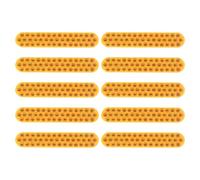FOYTOKI Plaque Réfléchissante 10 Pièces Surface Réfléchissante Passive en Verre et Abs Jaune pour Sécurité Routière Fiabilité Toutes Saisons pour Autoroutes et Intersections