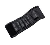 FOYTOKI Pochette de Coiffure en Matériau Solide Bracelet Ajustable Paquet de Poignet pour Ciseaux de Barbier Compartiment Organisé pour Outils de Coupe Usage Professionnel et Pratique