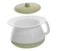 FOYTOKI Pot Urinoir en Plastique Épais Couvercle, Seau Portable pour Adultes et Garçon et Filles, Convient pour Camping, Voyage et Usage la Maison Réutilisable