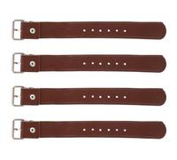 FOYTOKI pour Fixation Sécurisée Lot de 2 Paires en Cuir Marron de Sangles Réglables Pratiques et Robustes pour Panier Velo Garçon et Filles Lors Cyclisme en Plein Air