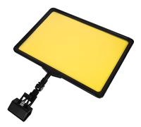 FOYTOKI Présentoir Porte-étiquettes de Prix A4 Noir Cadre Feuille Jaune, Support Publicitaire Effaçable pour Supermarchés et Commerces, Porte-panneau Léger Polyvalent pour Bureau et Point